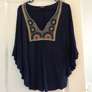 Papermoon rounded sleeve blouse